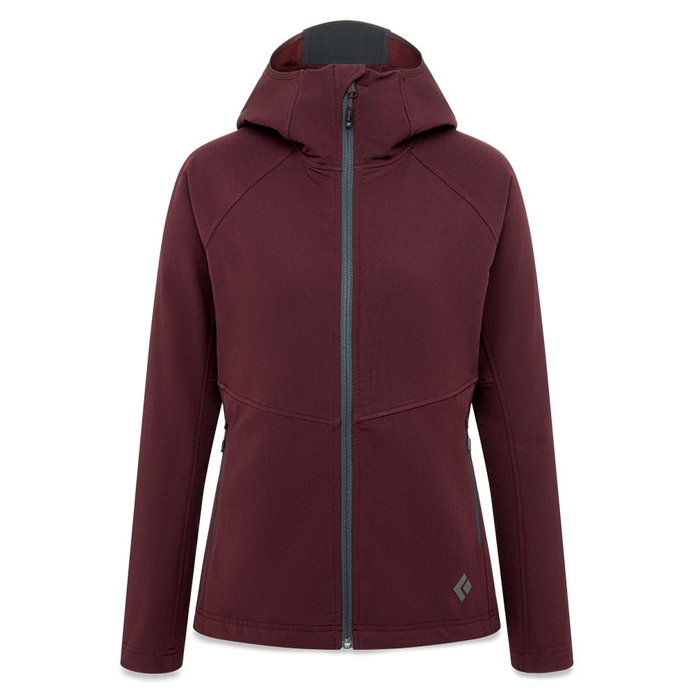 Black Diamond Element Hoody fleecejacka (dam) – Bordeaux – L