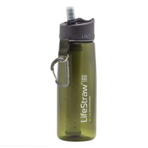 Snygg flaska med vattenfilter från Lifestraw Go bottle.