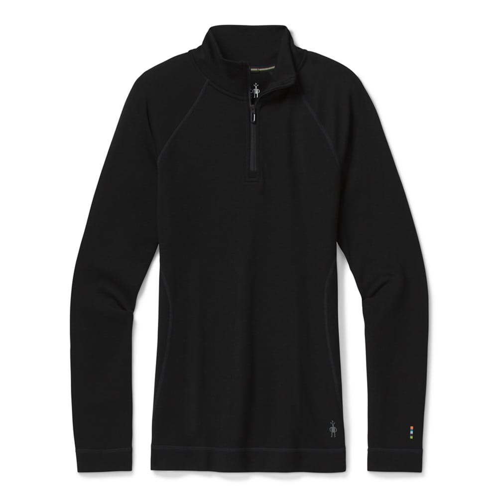 Smartwool Merino 250 Base Layer Crew underställ dam med dragkedja – Black – M