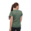 Baksidan av T-shirt från Black Diamond Lightwire Tech laurel green