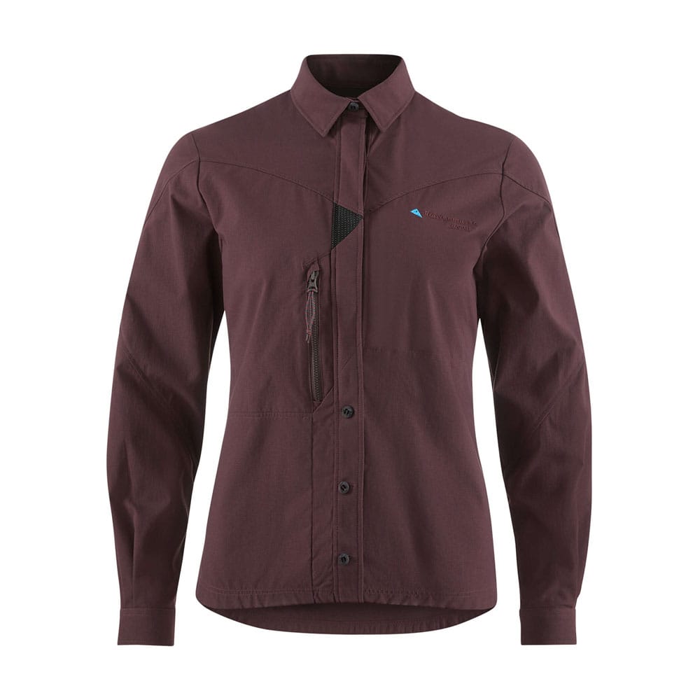 Klättermusen Garm LS Shirt långärmad skjorta (dam) – Amaranth Red – L