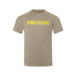 Marmot Windridge Graphic T-shirt beige med gul marmot text
