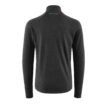 Baksidan av Klättermusen Huge Half Zip Sweater tröja i färgen svart