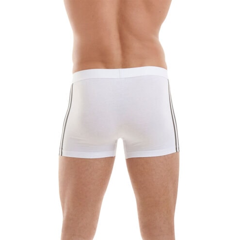 Adidas Trunk 3-pack boxers (herr) i vitt på en modell