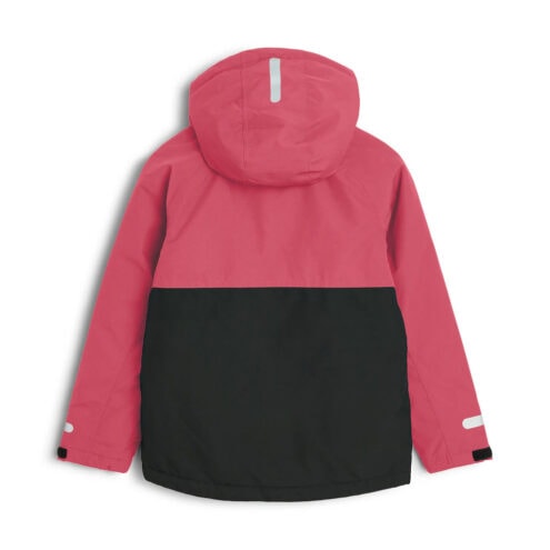 Baksidan av Tretorn Aktiv Cold Weather Jacket vinterjacka rosa och svart