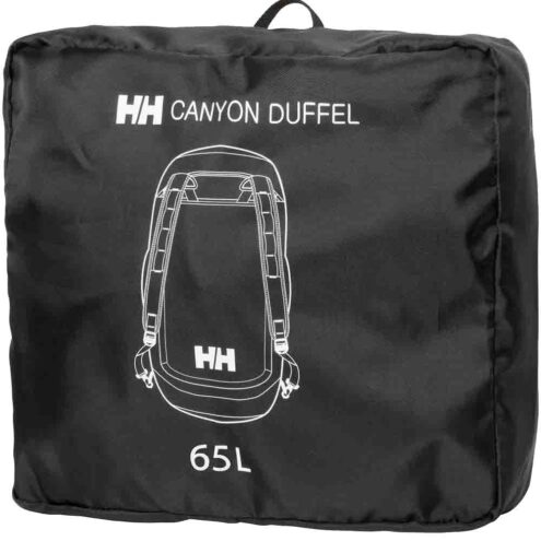 En ihoppackad Helly Hansen Canyon Duffel Pack 65L (unisex)