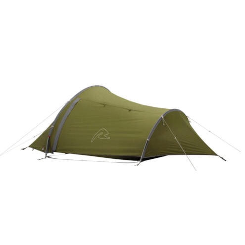 Ett hållbart och exlusivt Robens Challanger 3XE tält för 3 personer med bra camoflauge