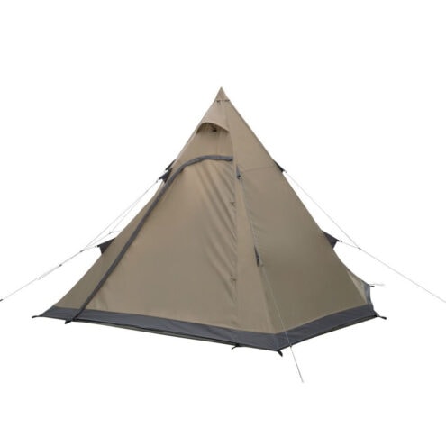 Rymligt och glampinganpassade Easy Camp Moonlight Spire Tipi-tält för 4 personer med stängd yttre dörr
