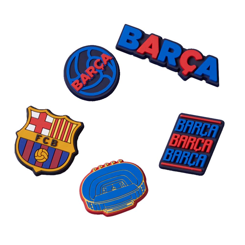 Crocs Barcelona FC Jibbitz™ 5-pack i röd och blå