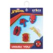 Crocs Spider Man Jibbitz™ 5-pack som sitter på förpackning