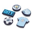 Crocs Manchester City Jibbitz™ 5-pack i blåa färger