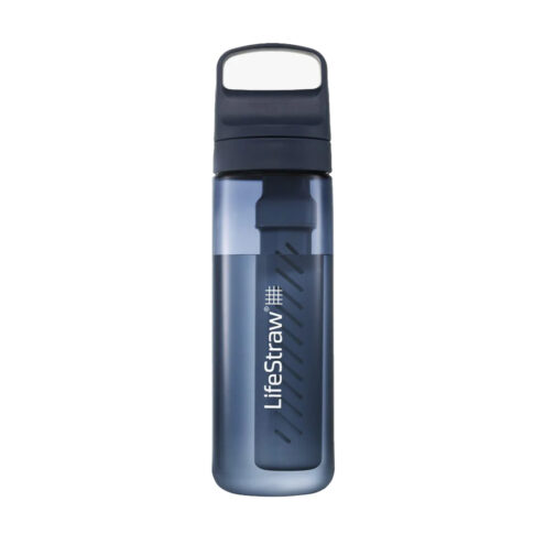 LifeStraw Go Bottle – flaska med vattenfilter (650ml) i en mörkblå färg