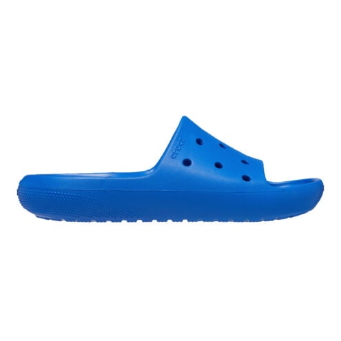 Bekväm och klassisk Crocs Classic Slide 2.0 (unisex) i färgen blue bolt