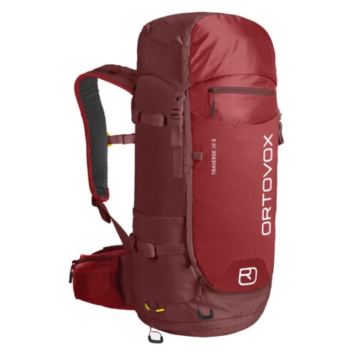 Ortovox Traverse 38L S vandringsryggsäck (unisex) i en röd färg