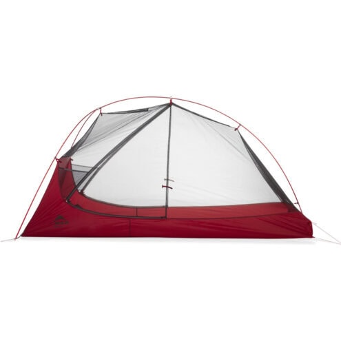 Ett lågviktigt och smidigt MRS FreeLite 2 Tent V3 tält för 2 personer med ett skyddande myggnät