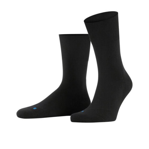 ett par Falke Run Unisex Socks bomullsstrumpor (unisex) i svart