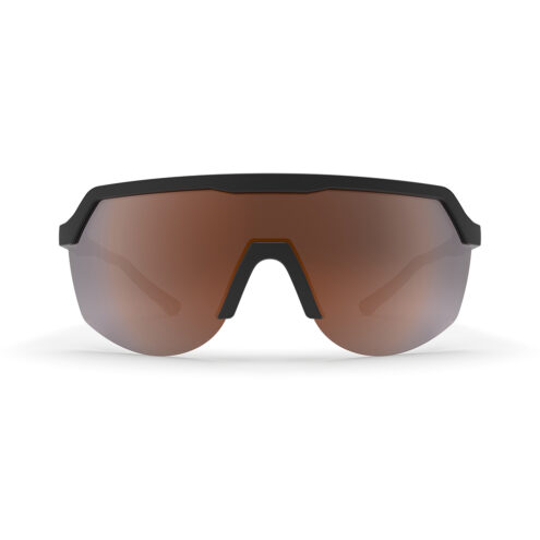 Spektrum Blank sportglasögon med svart ram och amber-färgad lins