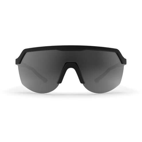 Spektrum Blank sportglasögon med svart ram och grå lins