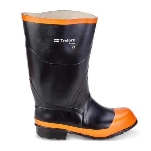 Tretorn Koster Gummistövel Unisex svart orange