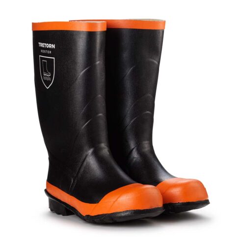 Tretorn Koster Gummistövel Unisex svart orange