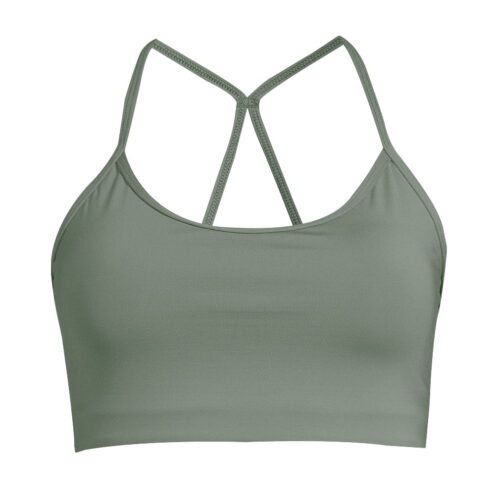 Casall Sleek Strappy Sports Bra sport bh (dam) i färgen dusty green