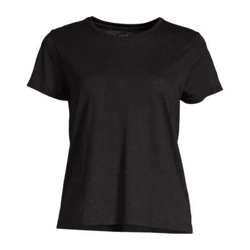 Casall Soft Texture Tee träningströja (dam) i färgen black