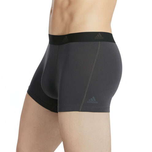 ett par gråa Adidas Trunks kalsonger 3-pack (herr)