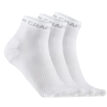 Craft Core Dry Mid Sock strumpor 3-Pack (unisex) i vitt