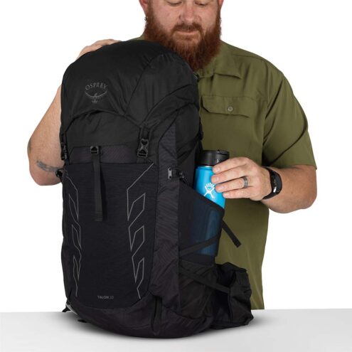 yttre fack av Osprey Talon 33L Extended Fit dagsryggsäck (herr)