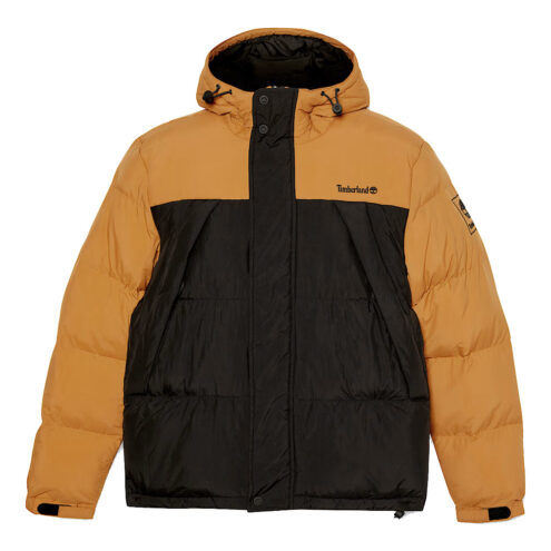 en gul och svart Timberland Durable Water Repellent Puffer Jacket vinterjacka (herr)