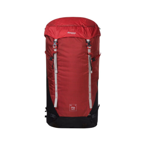 framsid av Bergans Helium V5 55L ryggsäck (dam)