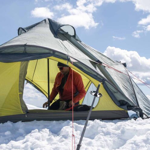 Ett tält ute i naturen Bergans Wiglo LT v.2 kupoltält för 4 personer